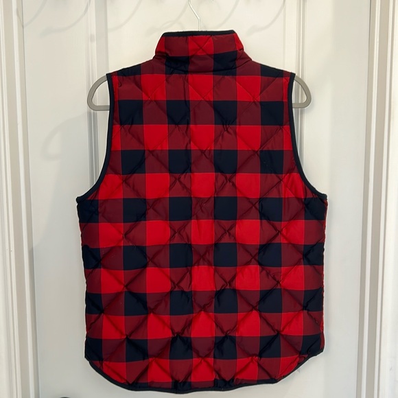 J.Crew Excursion Buffalo Check Puffer Vest - Picture 2 of 5
